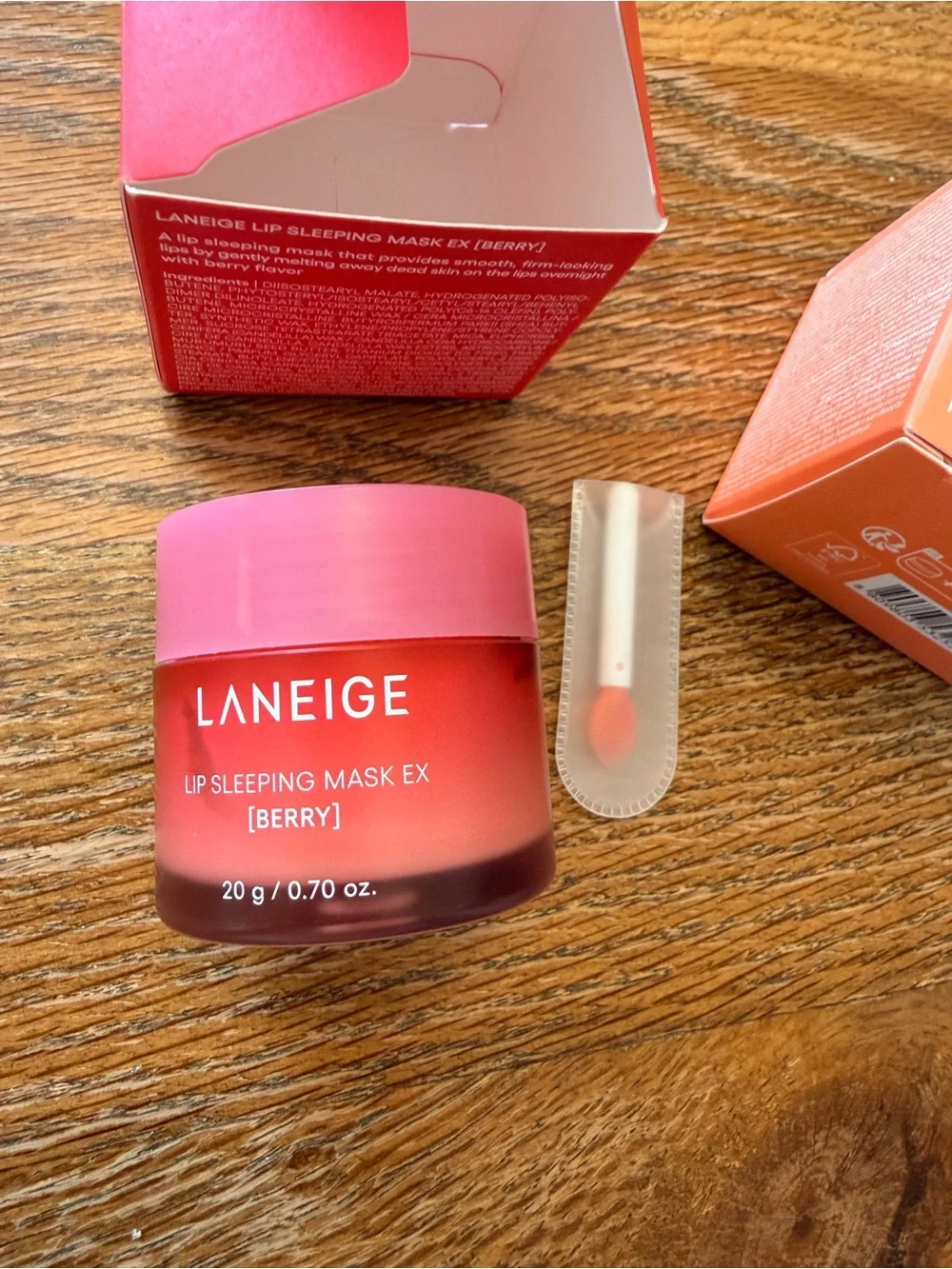 LANEIGE Grapefruit Lip Sleeping Mask - Coral Pink Jar